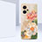 Coque Silicone Fleurs Souple Couleur Unie Etui Housse pour Xiaomi Redmi Note 11T Pro 5G Petit