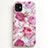 Coque Silicone Fleurs Souple Couleur Unie Etui Housse S01 pour Apple iPhone 11 Petit