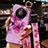 Coque Silicone Fleurs Souple Couleur Unie Etui Housse S01 pour Huawei Mate 40E Pro 4G Violet Clair