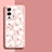 Coque Silicone Fleurs Souple Couleur Unie Etui Housse S01 pour Vivo V25 Pro 5G Rose