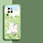 Coque Silicone Fleurs Souple Couleur Unie Etui Housse S01 pour Vivo X80 Pro 5G Vert