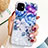 Coque Silicone Fleurs Souple Couleur Unie Etui Housse S02 pour Apple iPhone 11 Bleu