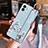 Coque Silicone Fleurs Souple Couleur Unie Etui Housse S02 pour Apple iPhone 12 Mini Bleu Clair