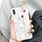 Coque Silicone Fleurs Souple Couleur Unie Etui Housse S03 pour Apple iPhone X Blanc