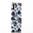 Coque Silicone Fleurs Souple Couleur Unie Etui Housse S03 pour Samsung Galaxy Note 10 Plus 5G Bleu