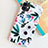 Coque Silicone Fleurs Souple Couleur Unie Etui Housse S06 pour Apple iPhone 11 Cyan