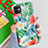 Coque Silicone Fleurs Souple Couleur Unie Etui Housse S06 pour Apple iPhone 11 Vert