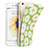 Coque Silicone Fleurs Souple Couleur Unie pour Apple iPhone 6 Plus Vert Petit