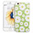 Coque Silicone Fleurs Souple Couleur Unie pour Apple iPhone 6 Plus Vert Petit