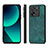 Coque Silicone Gel Motif Cuir Housse Etui AD1 pour Xiaomi Mi 13T 5G Vert