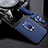 Coque Silicone Gel Motif Cuir Housse Etui avec Magnetique FL1 pour Oppo F21 Pro 5G Bleu