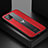 Coque Silicone Gel Motif Cuir Housse Etui avec Magnetique FL1 pour Samsung Galaxy A12 Nacho Rouge