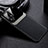 Coque Silicone Gel Motif Cuir Housse Etui avec Magnetique FL1 pour Samsung Galaxy A22 4G Noir