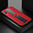 Coque Silicone Gel Motif Cuir Housse Etui avec Magnetique FL1 pour Samsung Galaxy A70S Rouge