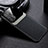 Coque Silicone Gel Motif Cuir Housse Etui avec Magnetique FL1 pour Samsung Galaxy A72 4G Noir