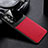 Coque Silicone Gel Motif Cuir Housse Etui avec Magnetique FL1 pour Samsung Galaxy A73 5G Rouge