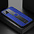 Coque Silicone Gel Motif Cuir Housse Etui avec Magnetique FL1 pour Samsung Galaxy A81 Bleu