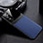 Coque Silicone Gel Motif Cuir Housse Etui avec Magnetique FL1 pour Samsung Galaxy M23 5G Bleu