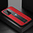 Coque Silicone Gel Motif Cuir Housse Etui avec Magnetique FL1 pour Samsung Galaxy Note 20 Ultra 5G Rouge