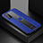 Coque Silicone Gel Motif Cuir Housse Etui avec Magnetique FL1 pour Samsung Galaxy S20 Bleu