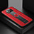 Coque Silicone Gel Motif Cuir Housse Etui avec Magnetique FL1 pour Xiaomi Poco X3 Pro Rouge