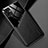 Coque Silicone Gel Motif Cuir Housse Etui avec Magnetique pour Samsung Galaxy A04 4G Noir