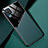 Coque Silicone Gel Motif Cuir Housse Etui avec Magnetique pour Samsung Galaxy A12 Nacho Vert