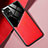 Coque Silicone Gel Motif Cuir Housse Etui avec Magnetique pour Samsung Galaxy M04 Rouge