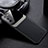 Coque Silicone Gel Motif Cuir Housse Etui avec Magnetique pour Samsung Galaxy S21 Plus 5G Noir