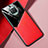 Coque Silicone Gel Motif Cuir Housse Etui avec Magnetique pour Xiaomi Mi 10T Lite 5G Rouge