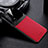 Coque Silicone Gel Motif Cuir Housse Etui avec Magnetique S01 pour Vivo iQOO 8 5G Rouge