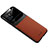 Coque Silicone Gel Motif Cuir Housse Etui avec Magnetique S01 pour Vivo iQOO 9 5G Marron