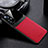 Coque Silicone Gel Motif Cuir Housse Etui avec Magnetique S01 pour Xiaomi Mi 12 5G Rouge