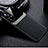 Coque Silicone Gel Motif Cuir Housse Etui avec Magnetique S01 pour Xiaomi Mi 12S Pro 5G Noir