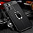 Coque Silicone Gel Motif Cuir Housse Etui avec Magnetique S01 pour Xiaomi Redmi 10 Prime Plus 5G Noir