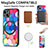 Coque Silicone Gel Motif Cuir Housse Etui avec Magnetique S01D pour Apple iPhone 13 Petit