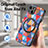 Coque Silicone Gel Motif Cuir Housse Etui avec Magnetique S01D pour Apple iPhone 13 Petit