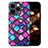 Coque Silicone Gel Motif Cuir Housse Etui avec Magnetique S01D pour Apple iPhone 15 Pro Max Violet