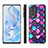 Coque Silicone Gel Motif Cuir Housse Etui avec Magnetique S01D pour Huawei Honor 80 5G Petit