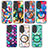 Coque Silicone Gel Motif Cuir Housse Etui avec Magnetique S01D pour Huawei Honor 80 5G Petit