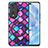 Coque Silicone Gel Motif Cuir Housse Etui avec Magnetique S01D pour Huawei Honor 80 Pro 5G Petit