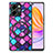 Coque Silicone Gel Motif Cuir Housse Etui avec Magnetique S01D pour Huawei Honor 80 SE 5G Petit