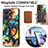 Coque Silicone Gel Motif Cuir Housse Etui avec Magnetique S01D pour Huawei Honor X7a Petit