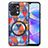 Coque Silicone Gel Motif Cuir Housse Etui avec Magnetique S01D pour Huawei Honor X7a Petit