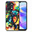 Coque Silicone Gel Motif Cuir Housse Etui avec Magnetique S01D pour Huawei Honor X7a Petit