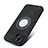 Coque Silicone Gel Motif Cuir Housse Etui avec Magnetique S07D pour Apple iPhone 13 Noir