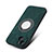 Coque Silicone Gel Motif Cuir Housse Etui avec Magnetique S07D pour Apple iPhone 13 Petit