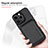 Coque Silicone Gel Motif Cuir Housse Etui avec Magnetique S08D pour Apple iPhone 14 Pro Max Petit