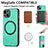 Coque Silicone Gel Motif Cuir Housse Etui avec Magnetique S11D pour Apple iPhone 14 Plus Petit