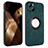 Coque Silicone Gel Motif Cuir Housse Etui avec Magnetique S14D pour Apple iPhone 14 Petit